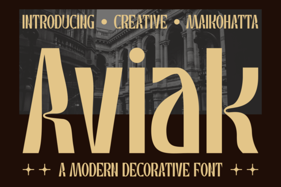 Aviak: A Bold Font for Creative Campaigns