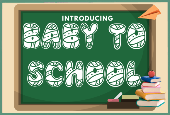 Baby to School Font for Web Design