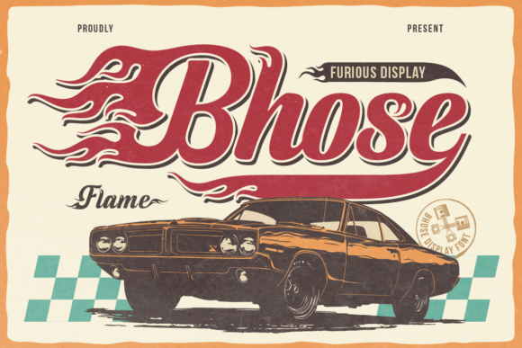 Bhose: A Flame-Themed Font for Bold Campaigns