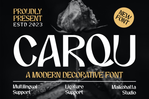 Carqu: A Bold Typographic Statement