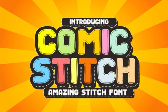Comic Stitch: A Fun Font for Creative Projects
