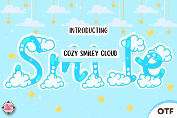 Cozy Smiley Cloud Font for Web Design
