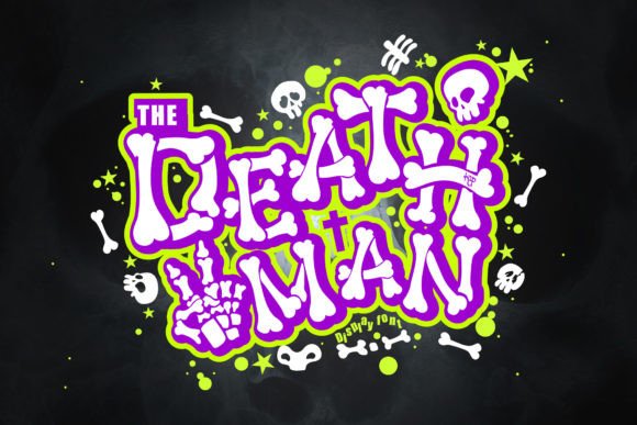 Death Man Font for Halloween Design