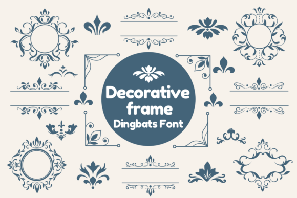 Decorative Frame Font for Business