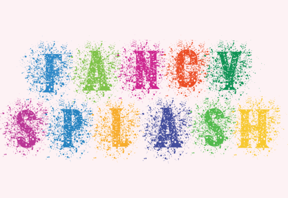 Fancy Splash Font: Elegant Design for Editorial Use