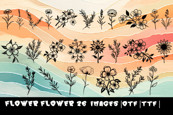 Flower Flower Font for Elegant Branding