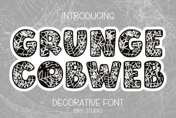 Grunge Cobweb Font for Business