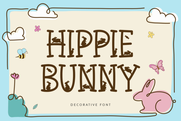Hippie Bunny: A Decorative Font for Creative Projects