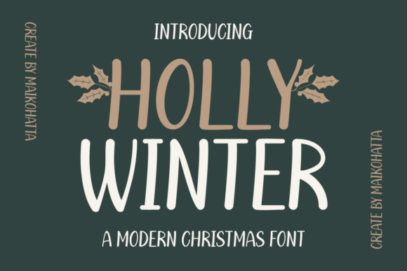 Holly Winter: A Festive Font for Web Design
