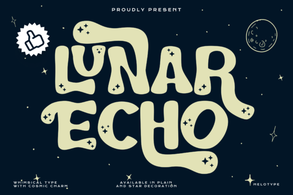 Lunar Echo Font: Cosmic Design