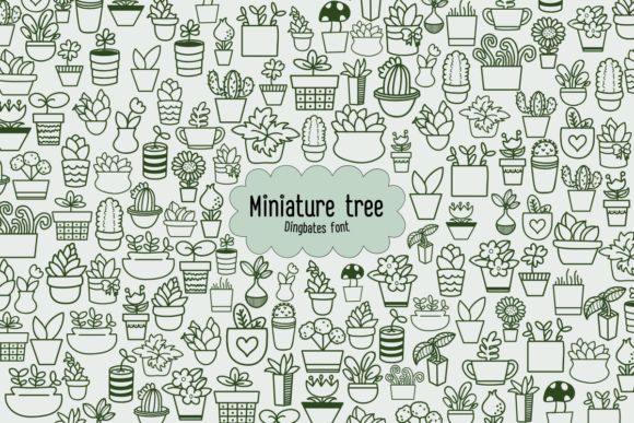 Miniature Tree Font for Web Design
