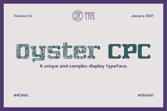 Oyster CPC Font for Editorial Design