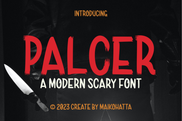 Palcer: A Spooky Font for Halloween Design