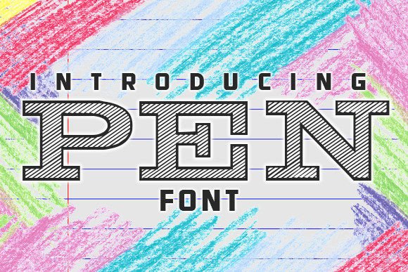 Pen: A Stylish Slab Serif Font