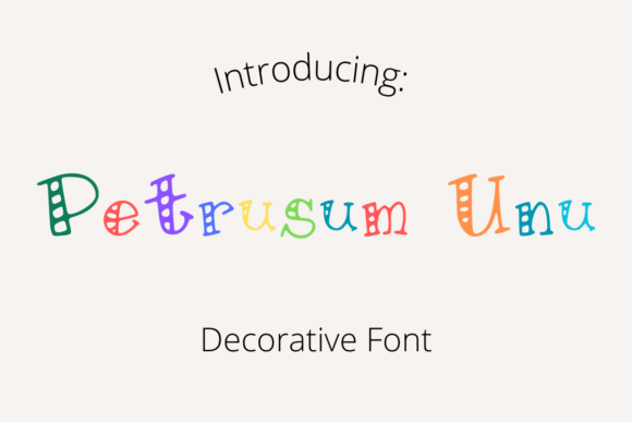 Petrusum Unu Font for Creative Projects