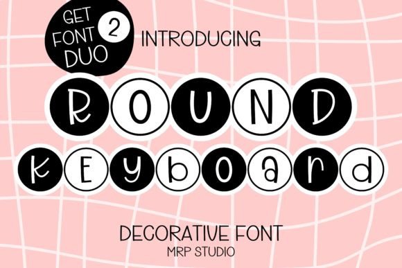 Round Keyboard Font for Creative Makers