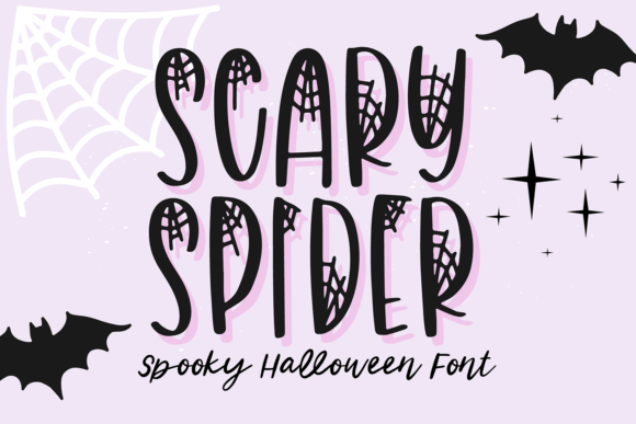 Scary Spider Font for Halloween Marketing