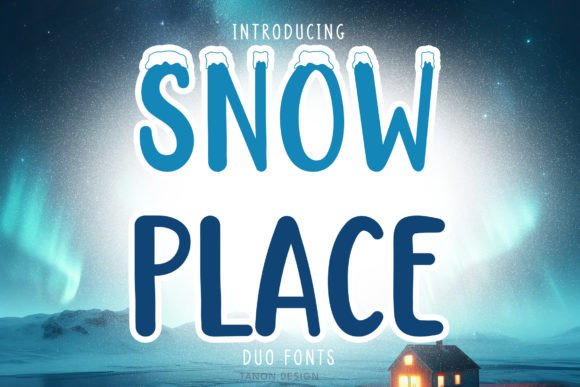 Snow Place: A Bold, Decorative Font