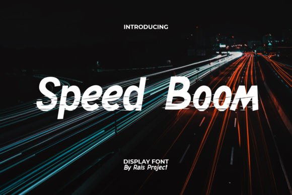 Speed Boom: A Bold Font for Dynamic Design