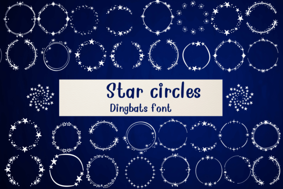 Star Circles: A Playful Dingbat Font