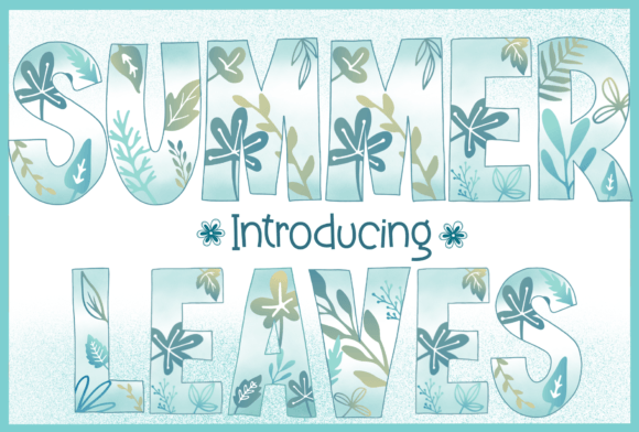 Summer Leaves Font for Creative Projects
