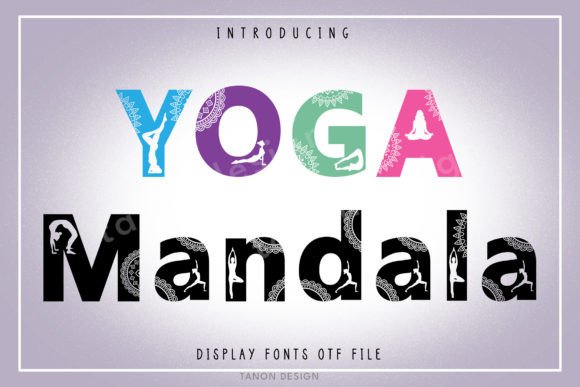 Yoga Mandala Font for Web Design